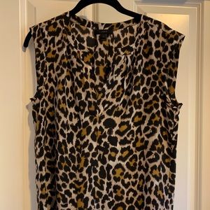J Crew silk sleeveless blouse. Dry clean only.